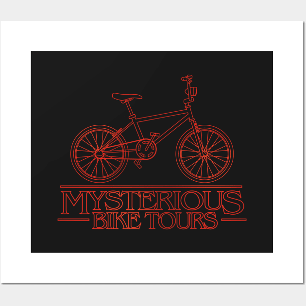 Mysterious Bike Tours Wall Art by DoodleDojo